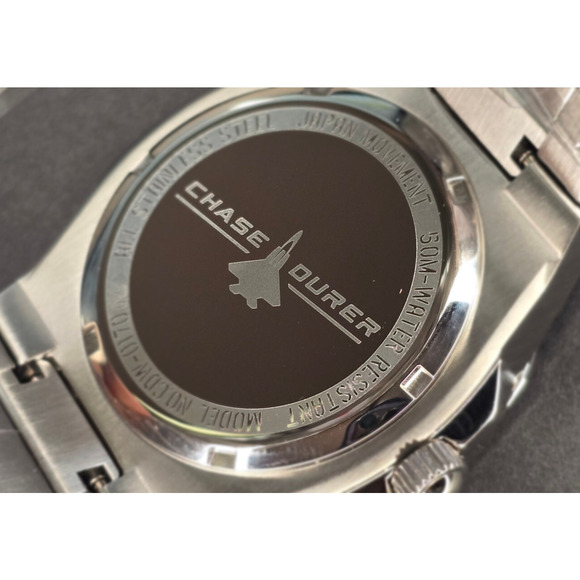 Chase Durer 41 mm Steel Tone Chronograph Mens Watch Stainless steel - Picture 5 of 9